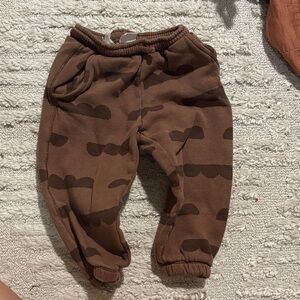 Brown Patterned Kids Joggers